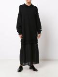 oversized jumper layered dress