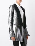 metallic mid blazer