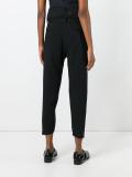 belted cropped trousers