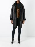 off-centre zip coat