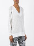 perforated detail sweatshirt 