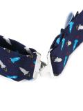 rocket print bow tie