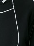 contrast piping sweatshirt