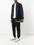 two-tone logo wash bag