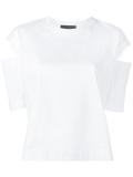 cut-out sleeve T-shirt