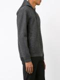buttoned fastening hoodie