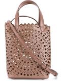 laser-cut bucket bag