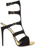 multi-strap cut out sandals