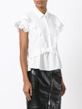 ruffled shortsleeved blouse