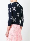 floral intarsia cardigan
