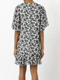 floral drop waist dress