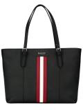 stripe detail tote