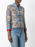 floral jacquard jacket 