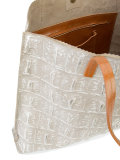 textured tote bag