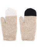 colour block gloves 