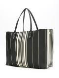 striped shopper tote 