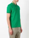 tiger embroidered polo shirt