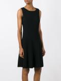 sleeveless flared dress