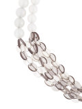 contrast beaded row necklace