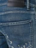 panelled slim-fit jeans