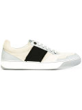 side stripe lace-up sneakers