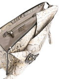 python effect embellished clutch