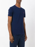logo tricolour trim T-shirt 