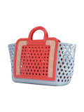 floral motif tote bag 