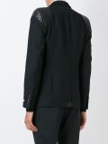 quilted shoulder blazer