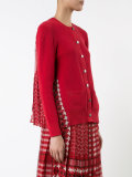 chiffon insert cardigan 
