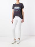 sequinned car print T-shirt