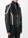 banded collar zipped jacket