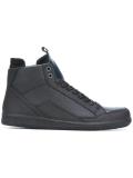 lace up hi-top sneakers