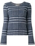 long sleeved tartan top
