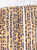 leopard bonded barcode tank top
