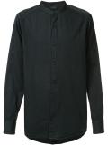 band collar shirt