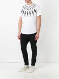 lightning bolt print T-shirt