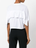 ruffle trim T-shirt