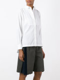 pleated poplin shirt