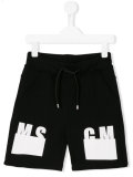 logo print shorts