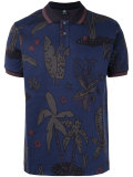 palm print polo shirt 