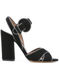 contrast stitch sandals