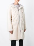 fur hooded parka  coat