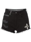 frayed denim shorts