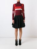 high neck cropped pullover