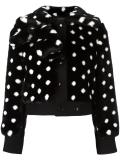 faux fur dotted jacket 