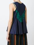lace detail tank top