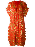 flared printed dress 