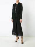 lace hem cropped trousers
