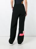 panneled straight trousers